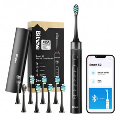 Sonic toothbrush with application, bitvae S2 head set and case (black)