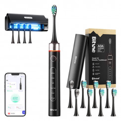 Sonic toothbrush with application, set of tips, case and UV sterilizer S2+HD2 (black)