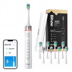 Sonic toothbrush with application, bitvae S2 head set and case (white)