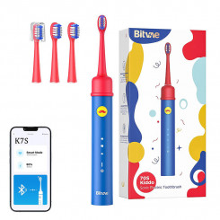Sonic toothbrush for children with an application and a set of Bitvae BVK7S heads (blue)