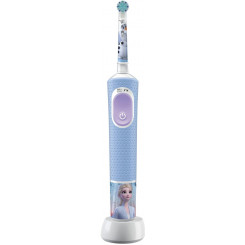 Электрическая зубная щетка Oral-B Vitality PRO Kids Frozen Аккумуляторная Для детей Количество насадок в комплекте 1 Синяя Количество режимов чистки зубов 2