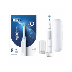 Электрическая зубная щетка Oral-B iO4 Для взрослых Аккумуляторная Белый Количество насадок в комплекте 1 Количество режимов чистки зубов 4