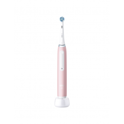 Электрическая зубная щетка Oral-B серии iO3 Перезаряжаемая Для взрослых Количество насадок в комплекте 1 Румяна розового Количество режимов чистки зубов 3