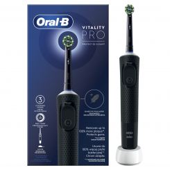 Oral-B Electric Toothbrush D103 Vitality Pro Rechargeable For adults Number of brush heads included 1 Black Number of teeth brushing modes 3