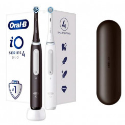 Oral-B iO Series 4 Duo Вибрационная зубная щетка для взрослых Черный, Белый