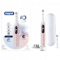 Oral-B iO 6S Вибрационная зубная щетка для взрослых Розовый, Белый