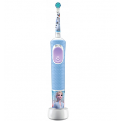 Электрическая зубная щетка Oral-B Vitality PRO Kids Frozen Аккумуляторная Для детей Количество насадок в комплекте 1 Количество режимов чистки зубов 2 Синий