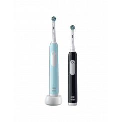 Oral-B elektriline hambahari Pro Series 1 Duo Laetav täiskasvanutele Kaasas olevate harjapeade arv 2 Hammaste harjamisrežiimide arv 3 Sinine / Must