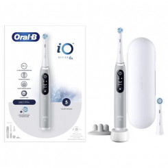 Oral-B iO 6S Вибрационная зубная щетка для взрослых Серый, Белый