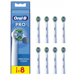 Oral-B Precision Clean harjade komplekt EB20RX-8 pead täiskasvanutele Kaasasolevate harjapeade arv 8 valget