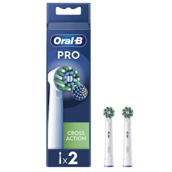 Oral-B Vahetatavad hambaharjapead EB50RX-2 Cross Action Pro pead täiskasvanutele Kaasas olevate harjapeade arv 2 valget