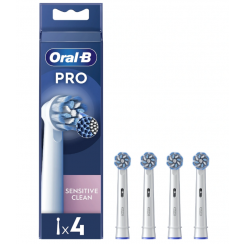 Oral-B   Replaceable toothbrush heads   EB60X-4 Sensitive Clean Pro   Heads   For adults   Number of brush heads included 4   White