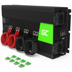 Преобразователь тока Автомобильный преобразователь напряжения Green Cell от 12 В до 230 В, 2000 Вт/4000 Вт