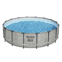Набор для наземного бассейна Bestway Steel Pro MAX, круглый, 4,88 x 1,22 м