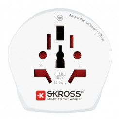 Skross Combo World to Israel power plug adapter White