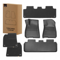Car mats for Tesla Baseus T-Space 6 pieces (black polypropylene)