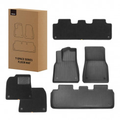 Car mats for Tesla Baseus T-Space 6 pieces (black)
