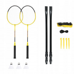 NILS NRZ262 ALUMINIUM badminton set 2 rackets, 3 feather darts, 600x60cm net, case