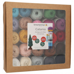 Crochet kit (25 colors) Catania Amigurumi Box Christmas DE / EN