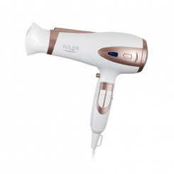 Adler Hair Dryer AD 2248 2400 W Number of temperature settings 3 Ionic function Diffuser nozzle White
