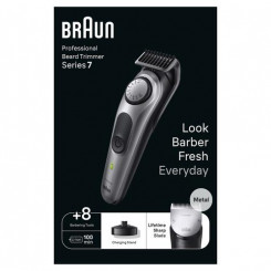 Braun BeardTrimmer 7 BT7420 Аккумулятор 40 2 см Черный, Серый