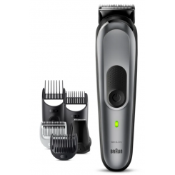 Braun   All-in-one Trimmer   MGK7420   Cordless   Number of length steps 13   Black / Grey