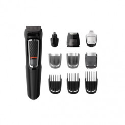 Philips Multigroom series 3000 9-in-1, Face and Hair MG3740 / 15 9 tools Self-sharpening steel blades Up to 60 min run time Rinseable attachments