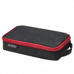 Herlitz pinal 2Go, with lid, black/red