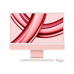 Apple iMac 24 дюйма, 4,5K Retina, процессор Apple M3 8C, графический процессор 10C/твердотельный накопитель 8 ГБ/256 ГБ/розовый/INT Apple