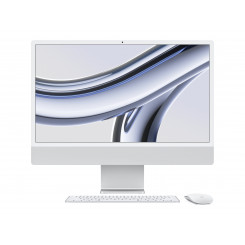 Apple iMac 24 дюйма, 4,5K Retina, процессор Apple M3 8C, графический процессор 8C / твердотельный накопитель 8 ГБ / твердотельный накопитель 256 ГБ / серебристый / SWE Apple