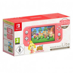 Портативная игровая консоль Nintendo Switch Lite Animal Crossing: New Horizons Isabelle Aloha Edition, сенсорный экран 14 см (5,5 дюйма), 32 ГБ, Wi-Fi, коралловый