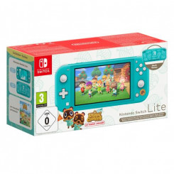 Портативная игровая консоль Nintendo Switch Lite Animal Crossing: New Horizons Timmy & Tommy Aloha Edition, сенсорный экран 14 см (5,5 дюйма), 32 ГБ, Wi-Fi, бирюзовый