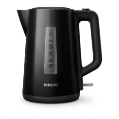 Philips Kettle HD9318/20 2200W 1.7l Orbit plastic kettle, spring lid, pilot light, black