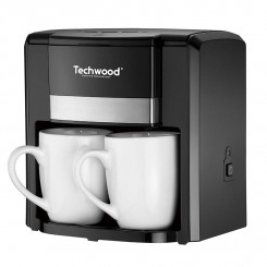 Капельная кофеварка Techwood на 2 чашки (черная)