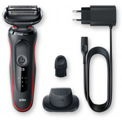 Braun Shaver 51-R1200s	 Operating time (max) 50 min Wet & Dry Black/Red