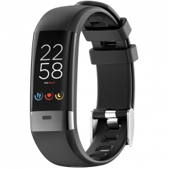 CANYON Smart Coach SB-75, Smart Band, colorful 0.96inch TFT, ECG+PPG function, IP67 waterproof, multi-sport mode, compatibility with iOS and android, battery 105mAh, Black, host: 55*19.5*12mm, strap: 18wide *240mm, 24g