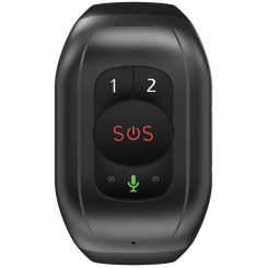 CANYON ST-02, Senior Tracker, UNISOC 8910DM, функция GPS, кнопка SOS, водонепроницаемый IP67, одна SIM-карта, 32+32 МБ, GSM (850/900/1800/1900 МГц), бренд 4G (1/2/3/5/7) /8/20), 1000мАч, совместимость с iOS и Android, Черный, хост: 65*42*20мм, ремешок: 20