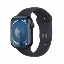 Apple Watch Series 9 45 мм Цифровой 396 x 484 пикселей Сенсорный экран 4G Черный Wi-Fi GPS (спутниковый)