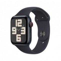 Apple Watch SE OLED 44 mm digitaalne 368 x 448 pikslit puutetundlik ekraan 4G must Wi-Fi GPS (satelliit)