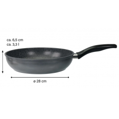 Stoneline Pan 6587 Frying Diameter 28 cm Suitable for induction hob Fixed handle Anthracite