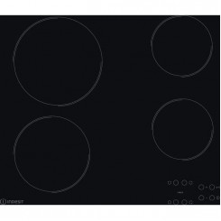 INDESIT Hob AAR 160 C  Vitroceramic Number of burners/cooking zones 4 Touch Timer Black