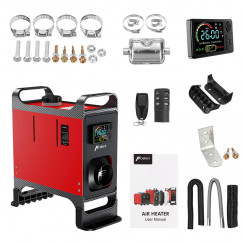 Стояночный отопитель/отопитель HCALORY HC-A02, 8 кВт, Дизель, Bluetooth (красный)