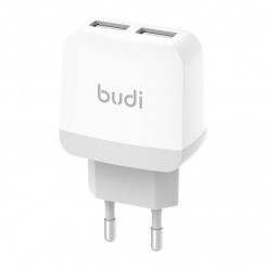Зарядное устройство Budi 940E, 2x USB, 5В 2,4А (белое)