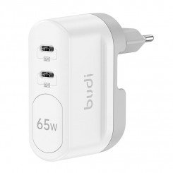 2x USB charger Budi 326RE, 65W (white)
