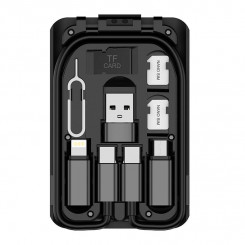 Multifunctional box for Budi 515C phones, 6 types of cables (black)