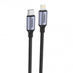 Foneng Braided Cable with Metal Head PD20W 1.2m (Grey)