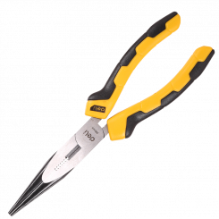 Deli Tools EDL2108 Удлиненные прямые плоскогубцы, 8 (желтые)
