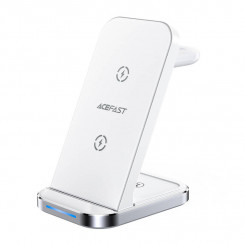 3in1 Qi inductive charger with Acefast 15W E15 stand (white)
