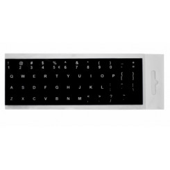 Наклейки на клавиатуру Черный/Белый ENG Ламинированный BLISTER
