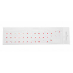 Keyboard stickers Transparent / RED RUS BLISTER